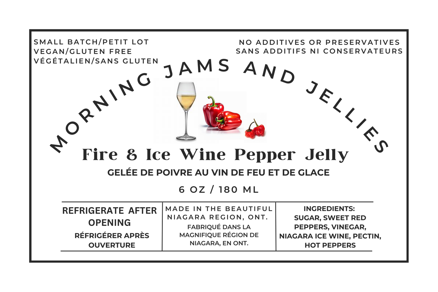 Fire and Ice Wine Pepper Jelly