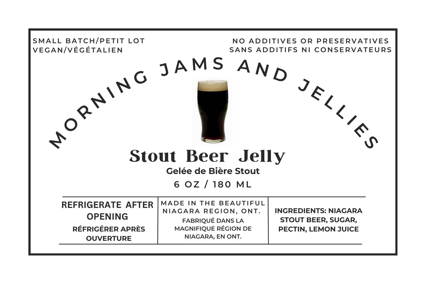 Stout Beer Jelly